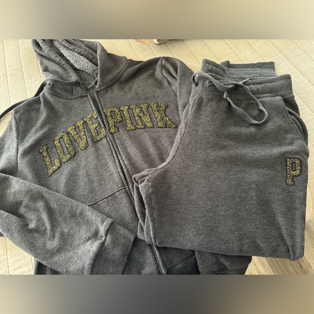 Pink jogger set